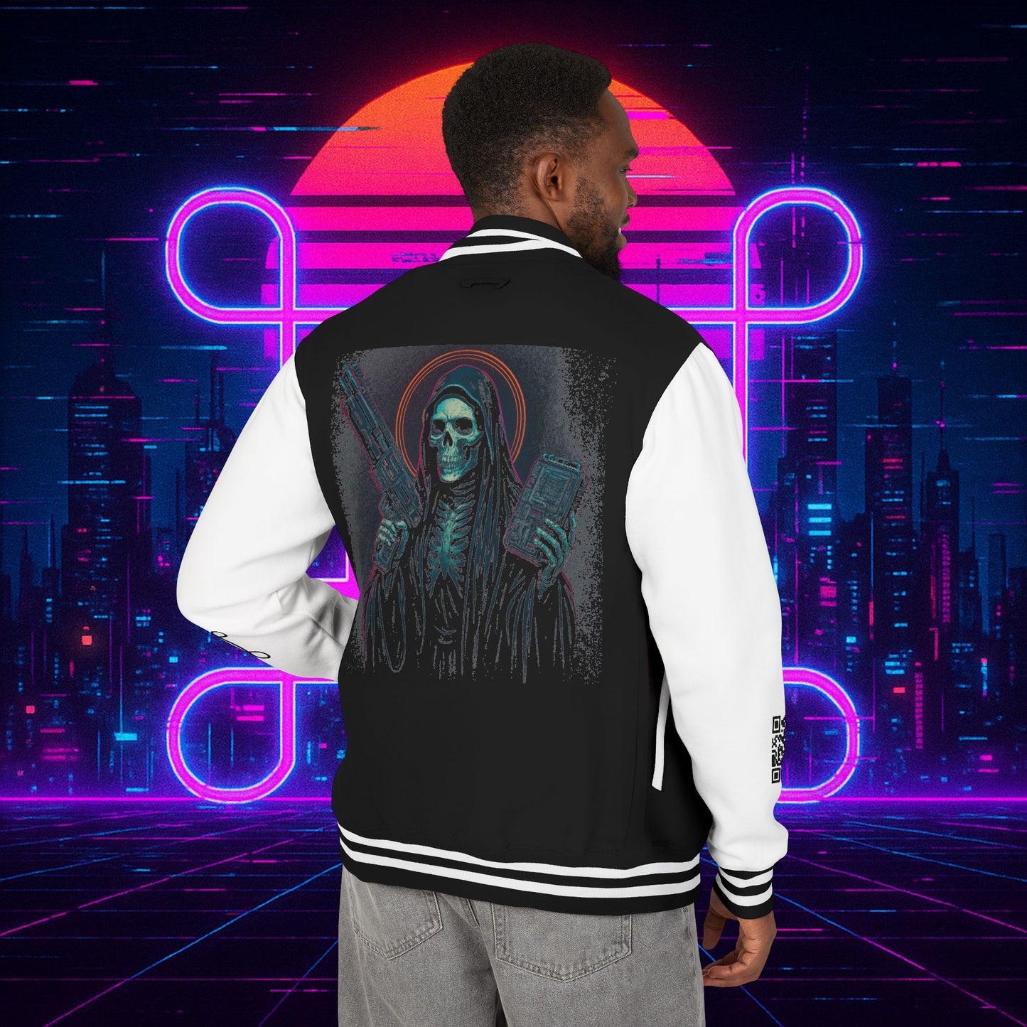 University of Santa Muerte Class of 2085 Unisex Letterman Jacket