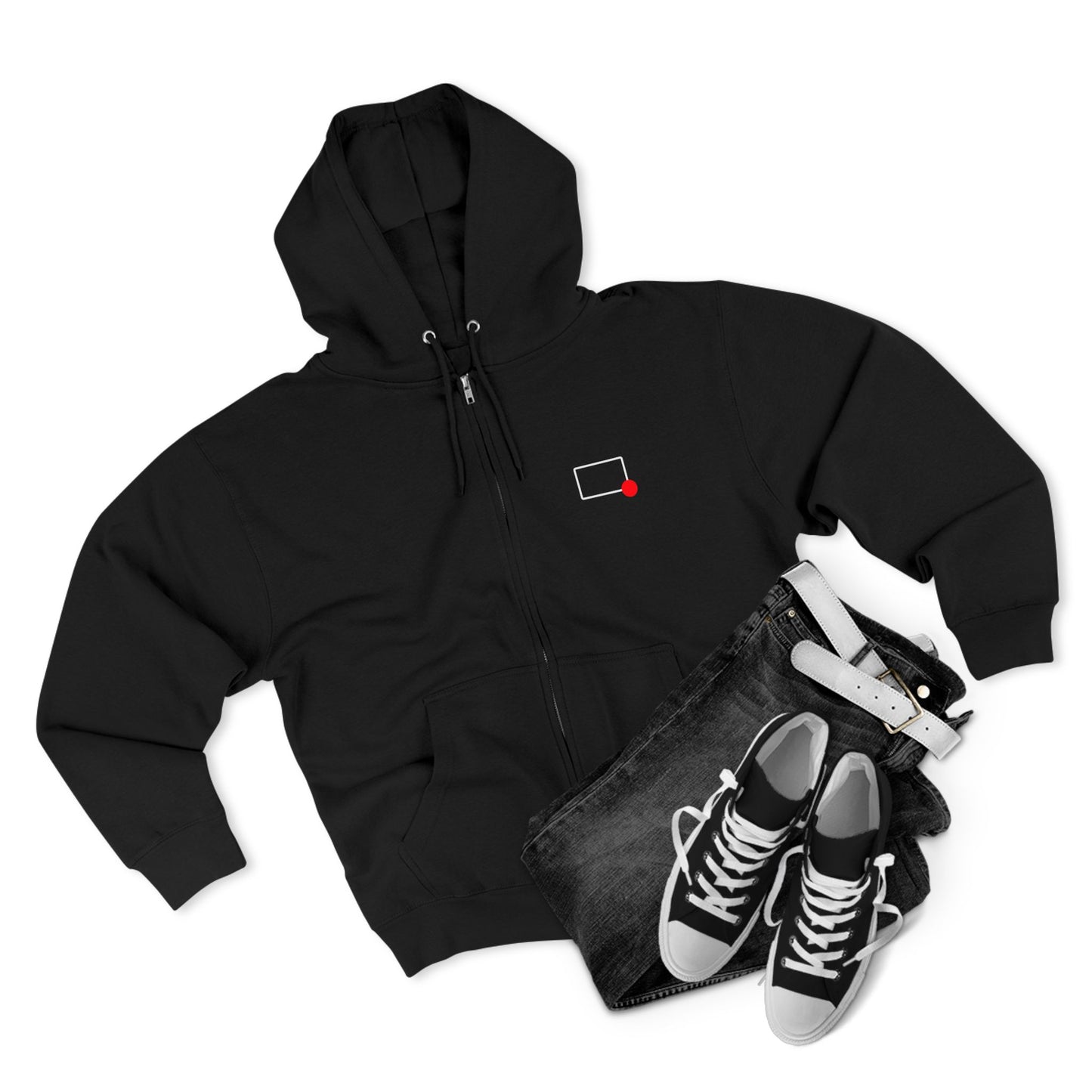 Rectangles Podcast Zip Hoodie