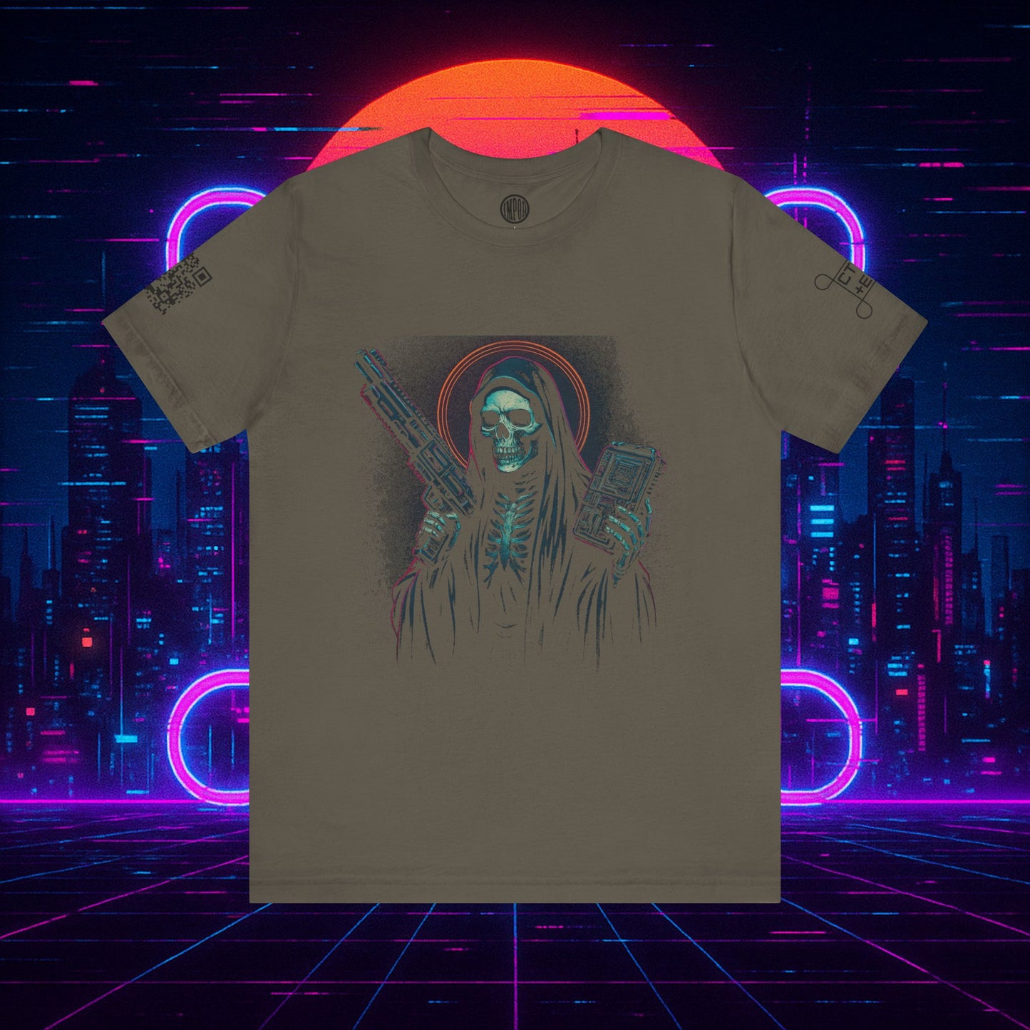 Cyberpunk Santa Muerte 2085 Tee