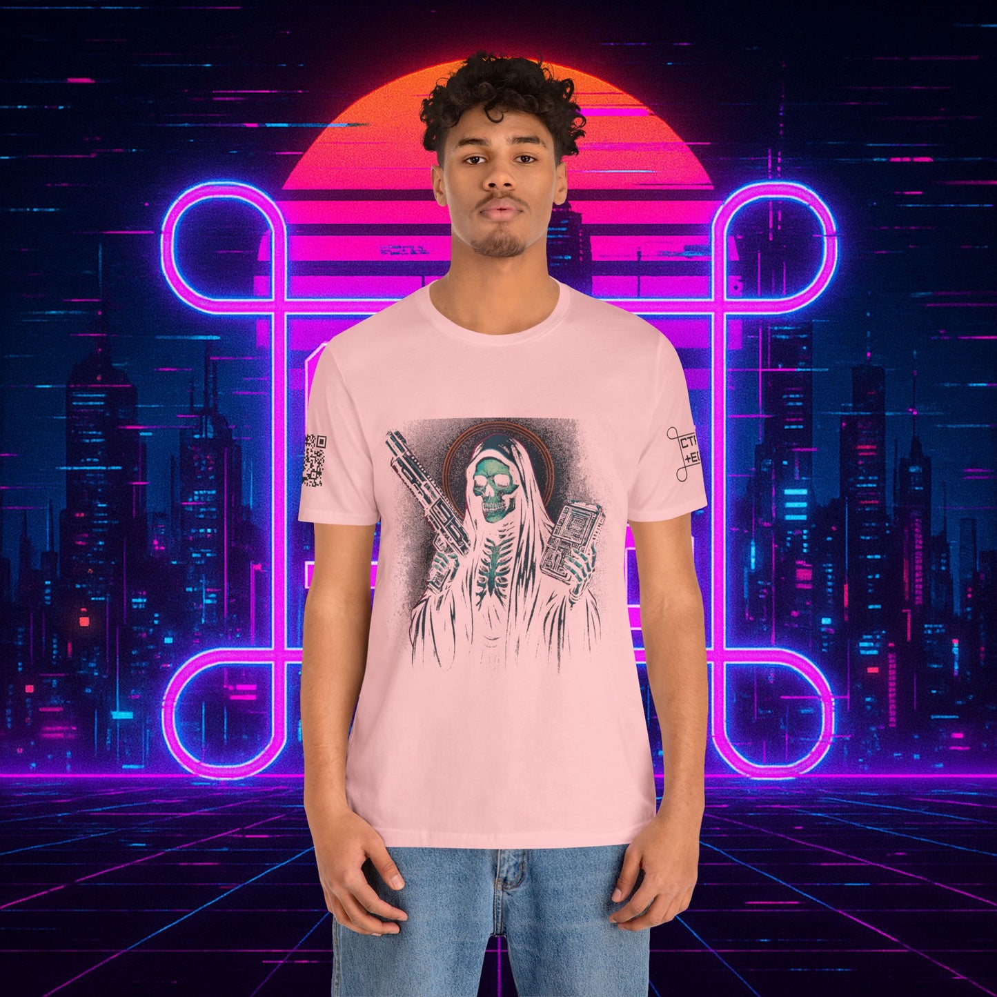 Cyberpunk Santa Muerte 2085 Tee