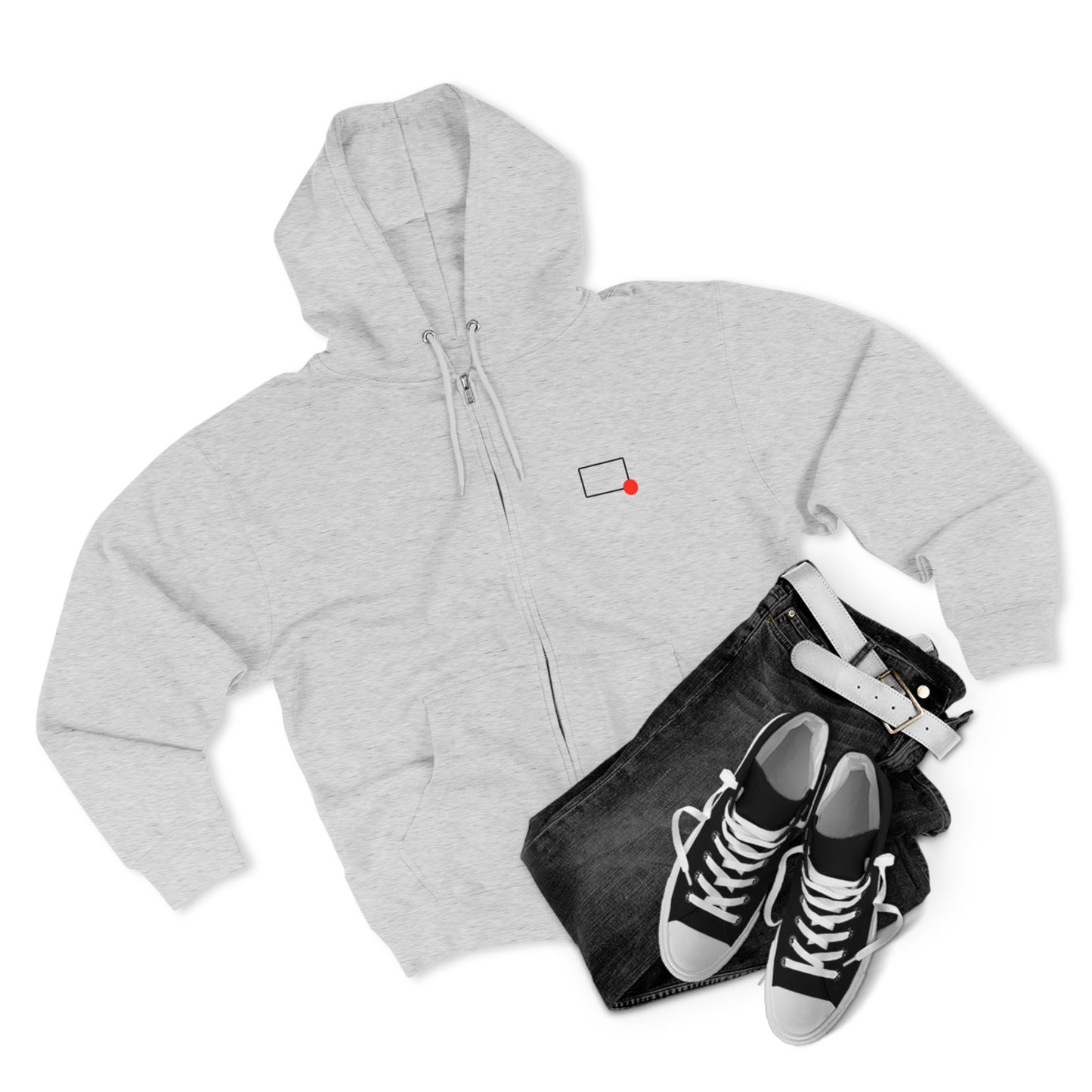 Rectangles Podcast Zip Hoodie