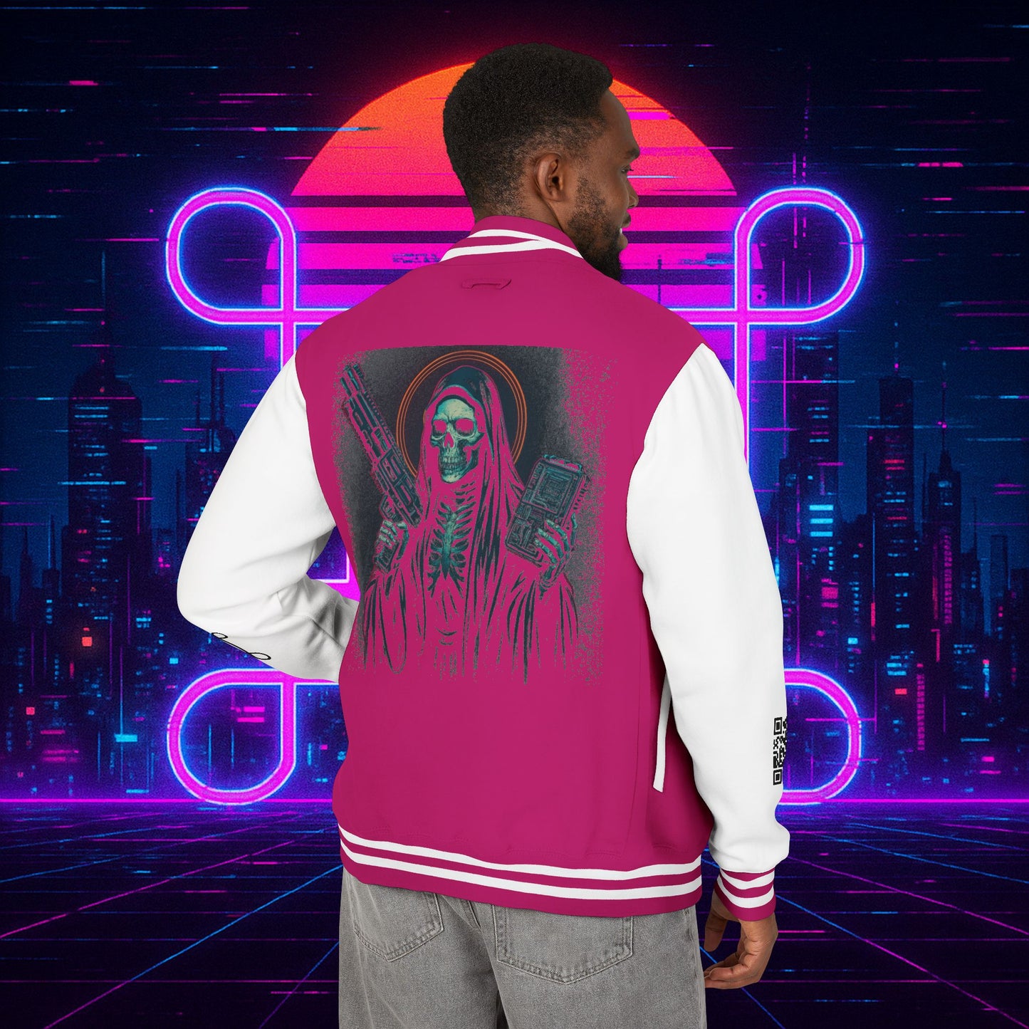 University of Santa Muerte Class of 2085 Unisex Letterman Jacket