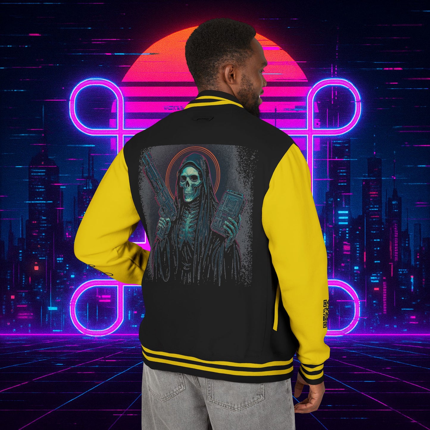University of Santa Muerte Class of 2085 Unisex Letterman Jacket