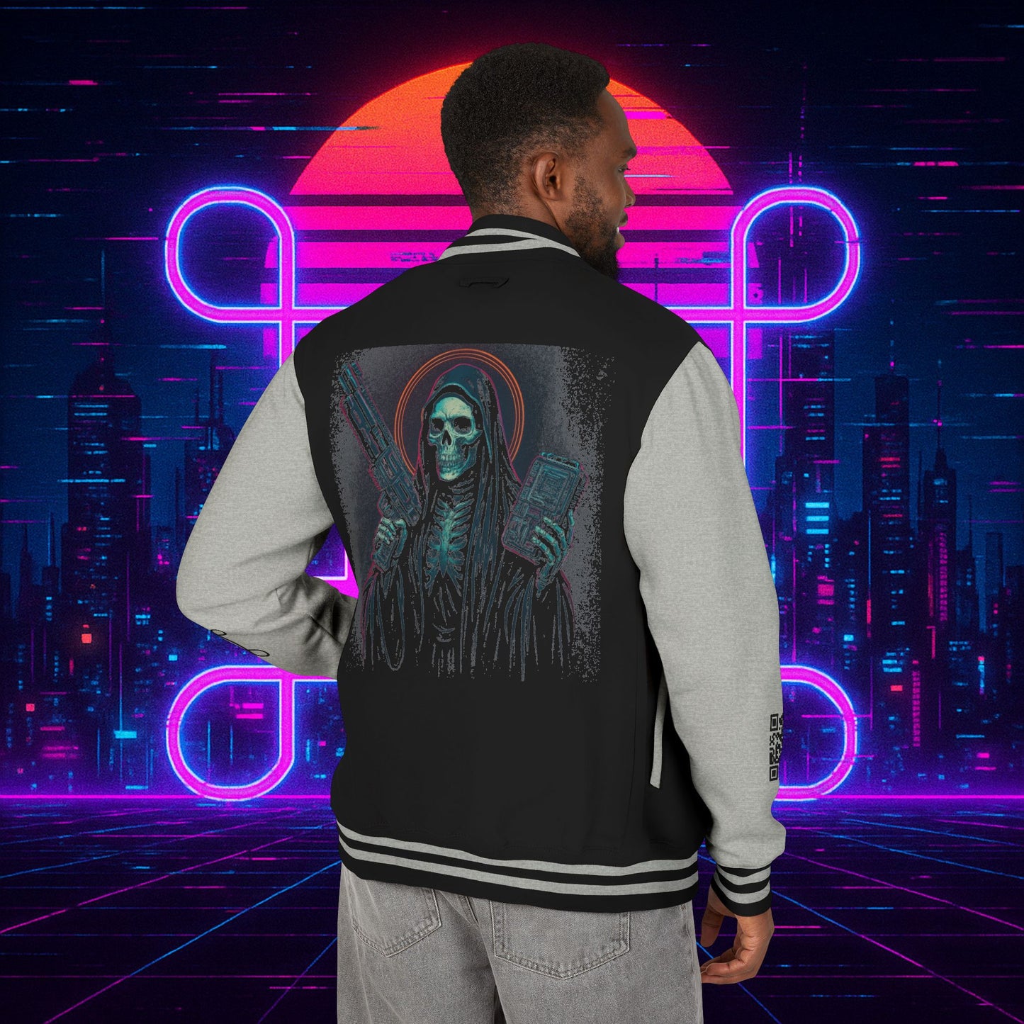 University of Santa Muerte Class of 2085 Unisex Letterman Jacket