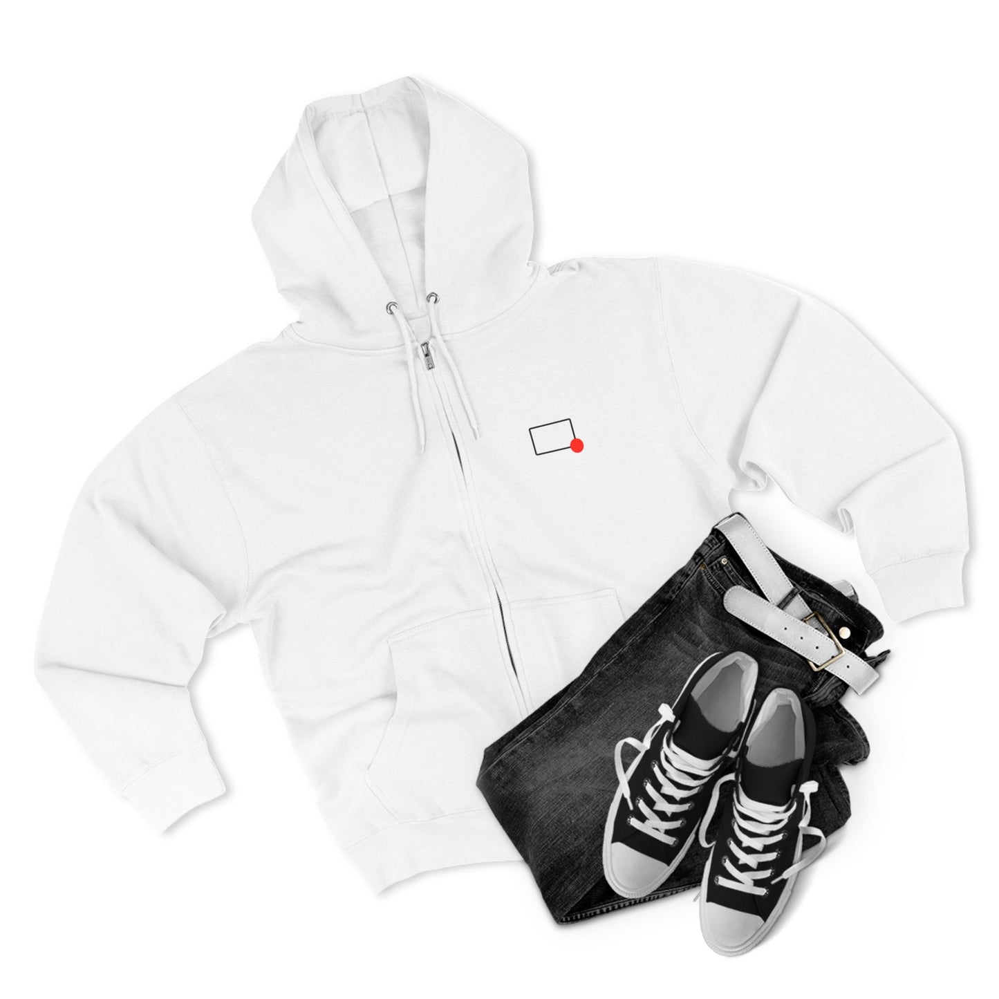 Rectangles Podcast Zip Hoodie