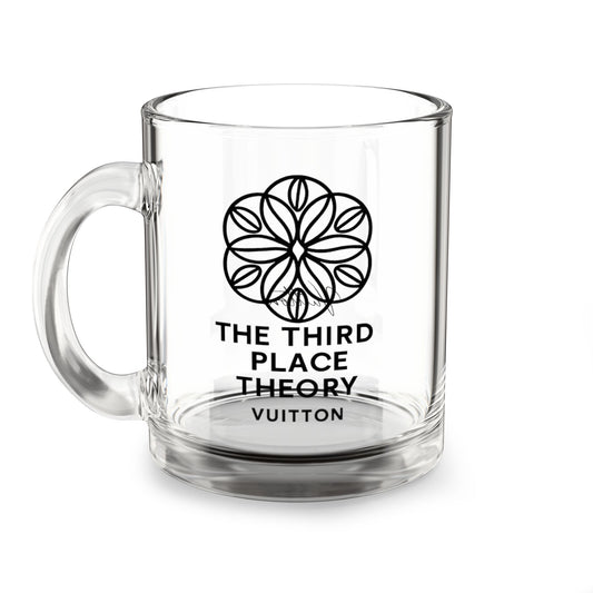 Third Place Theory Clear Glass Coffee/Tea Mug  10oz