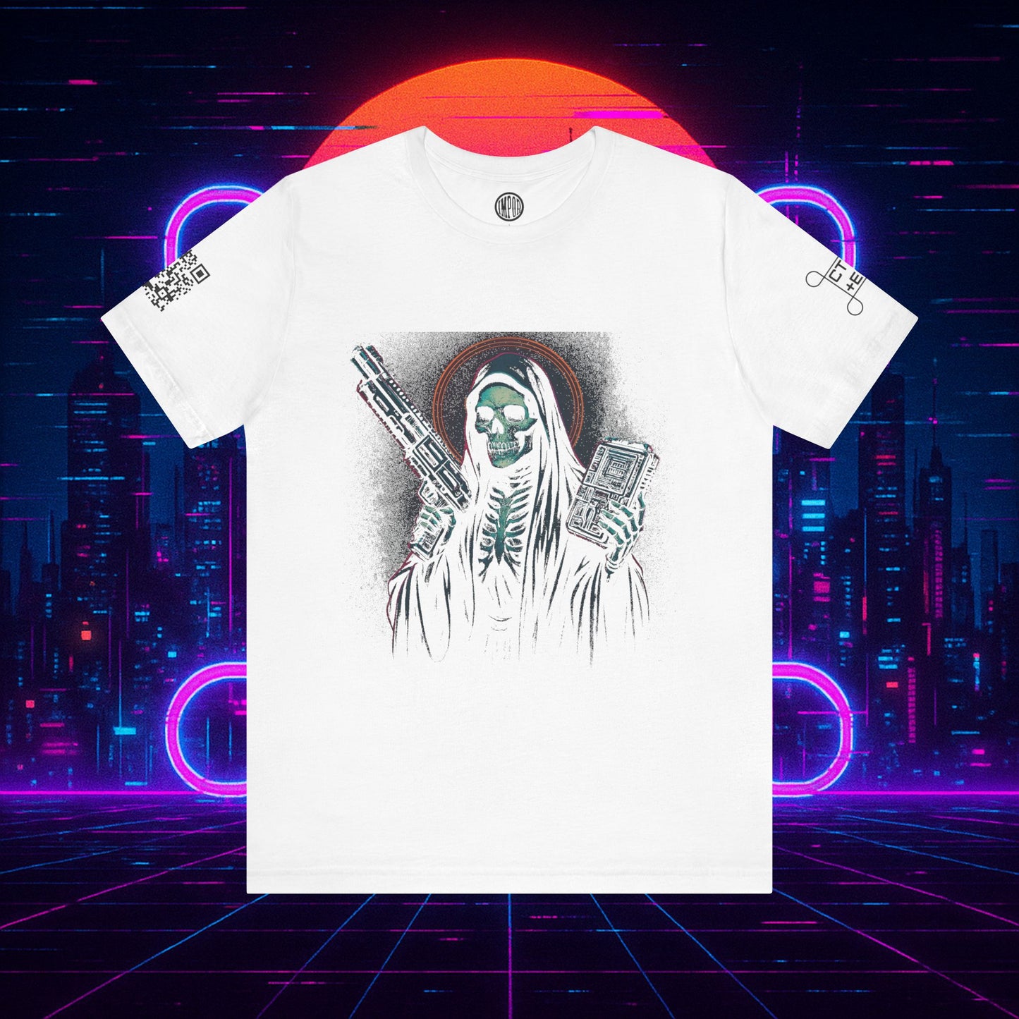 Cyberpunk Santa Muerte 2085 Tee