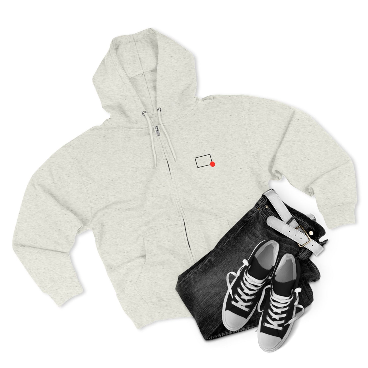 Rectangles Podcast Zip Hoodie