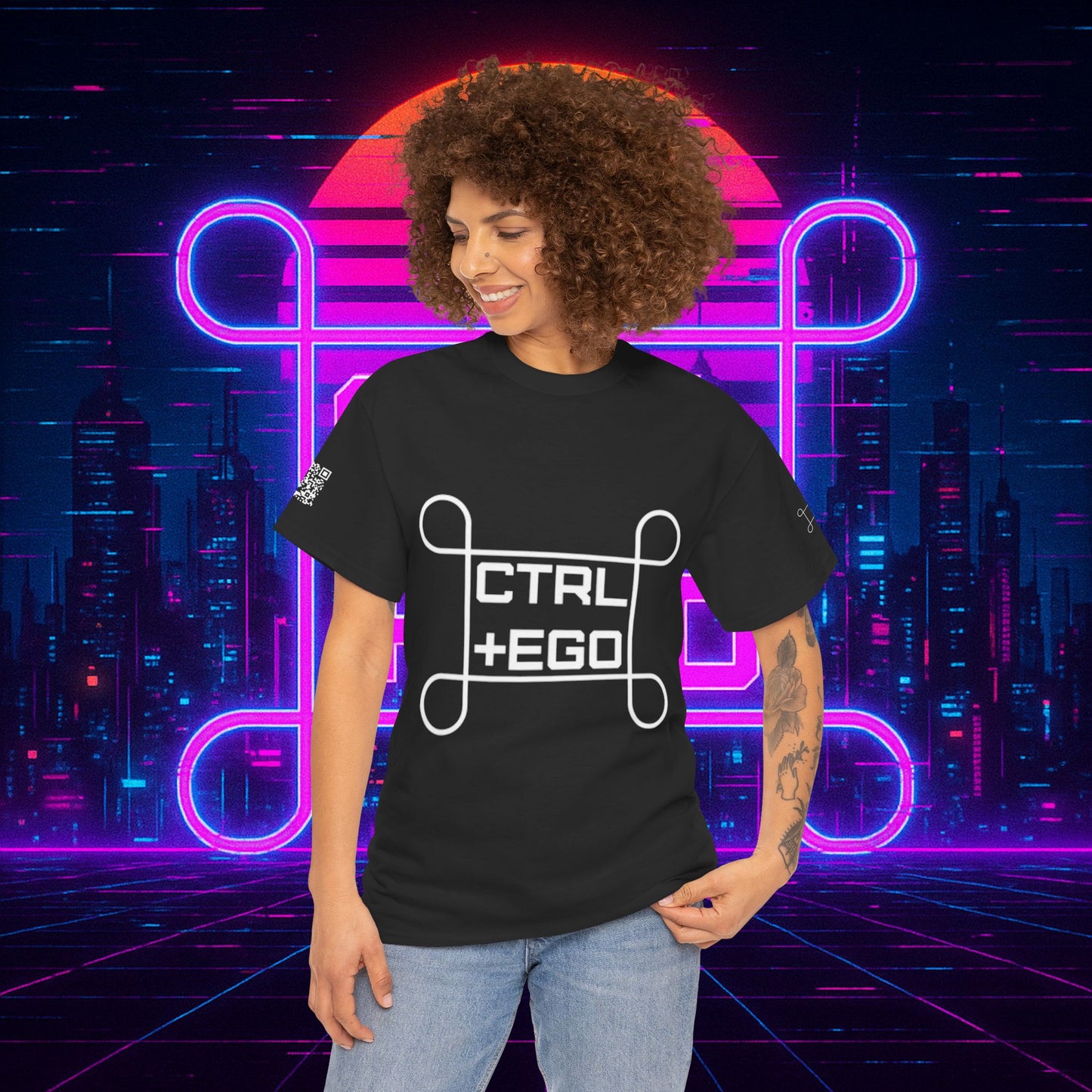 CTRL + EGO Big logo  Tee