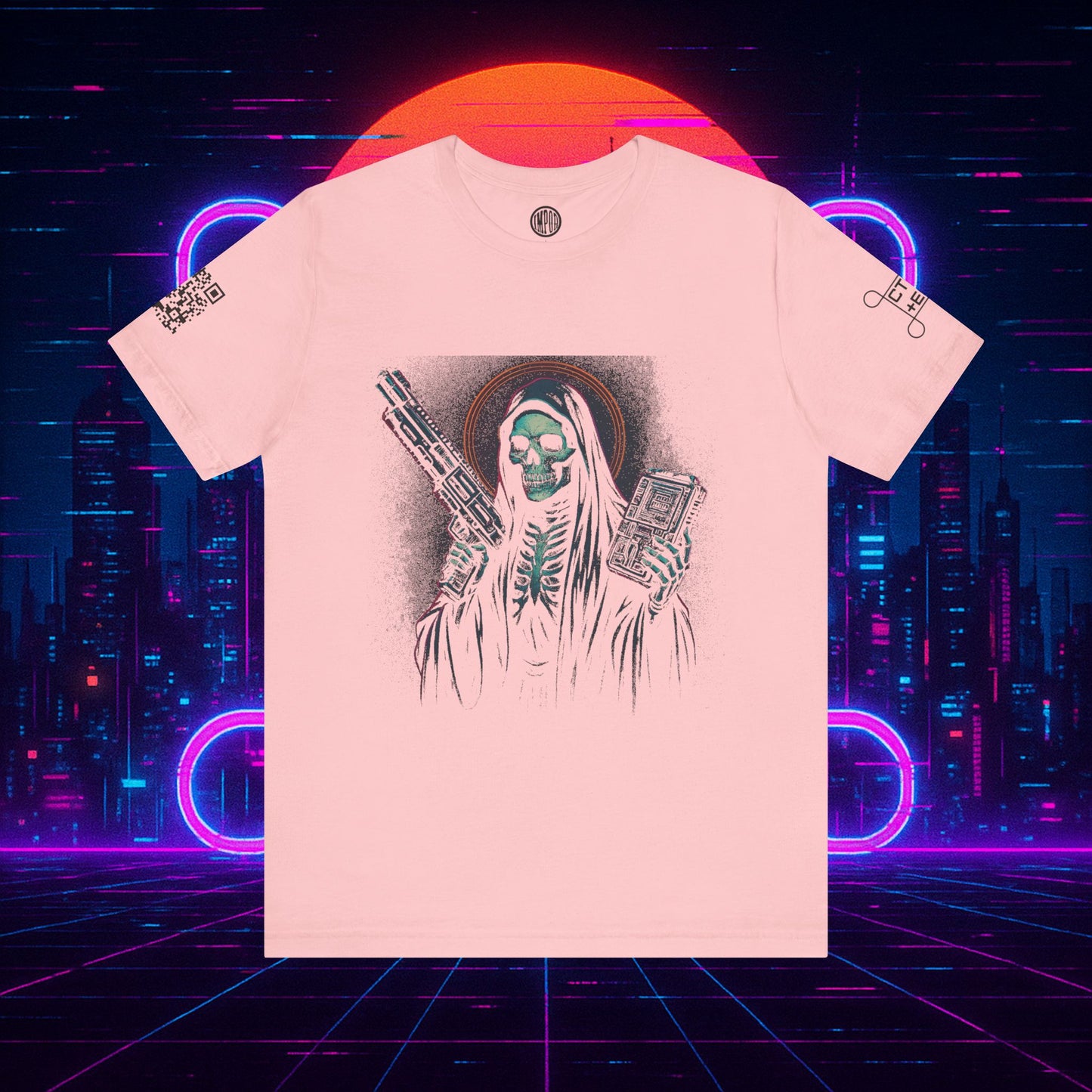 Cyberpunk Santa Muerte 2085 Tee