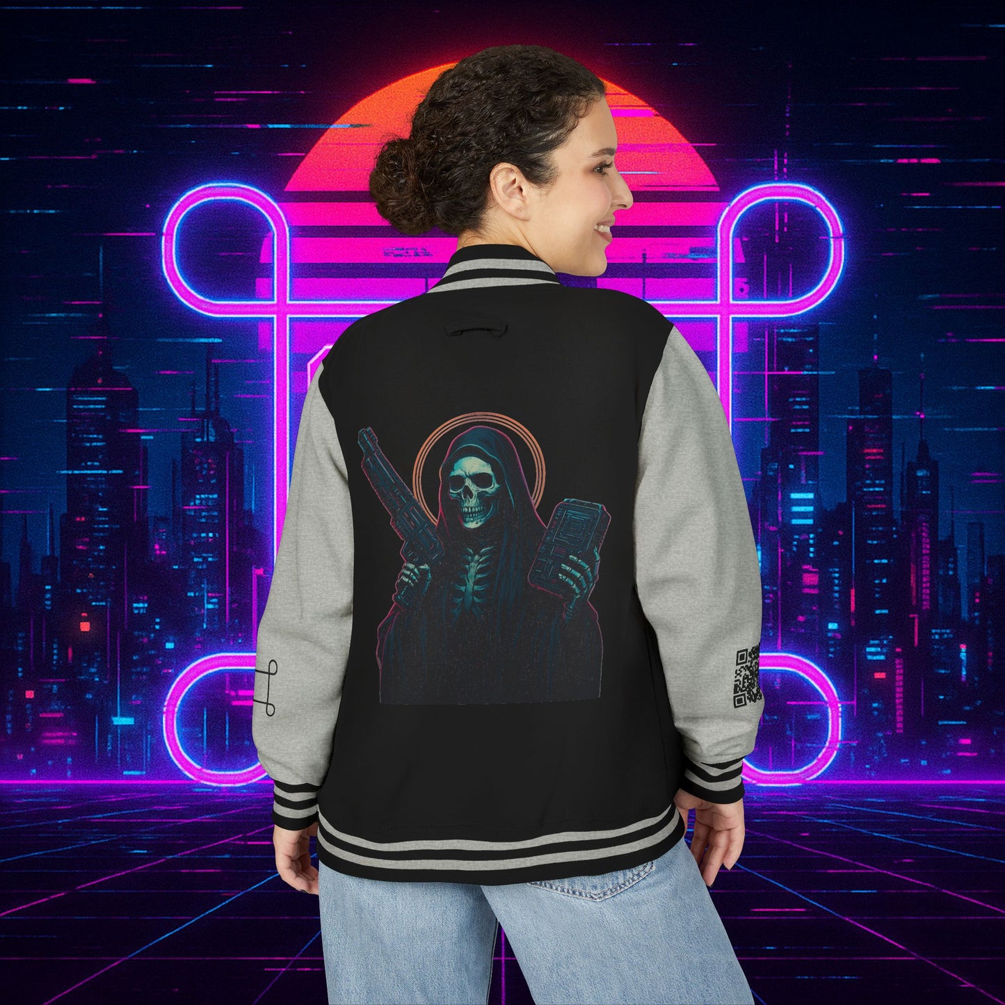 University of Santa Muerte Class of 2085 Unisex Letterman Jacket