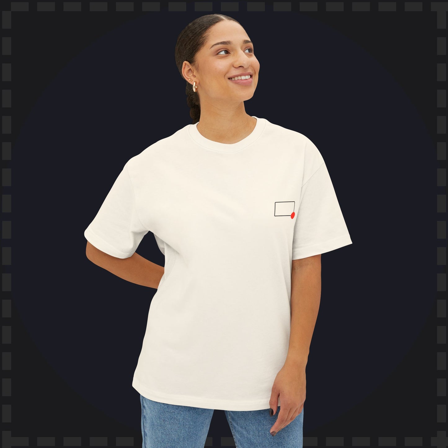 Rectangles Podcast Logo Oversize shirt