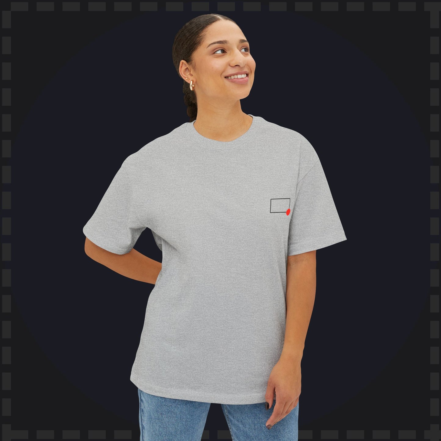 Rectangles Podcast Logo Oversize shirt