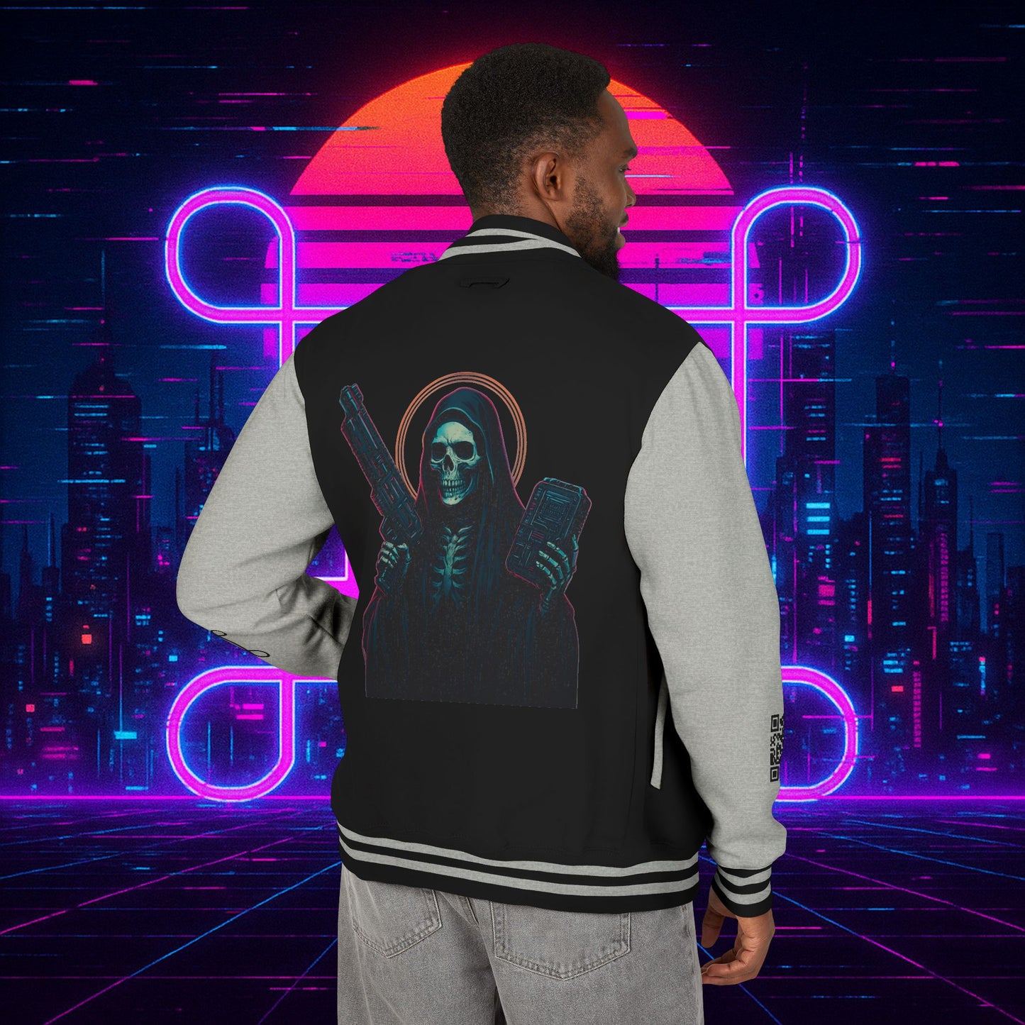 University of Santa Muerte Class of 2085 Unisex Letterman Jacket