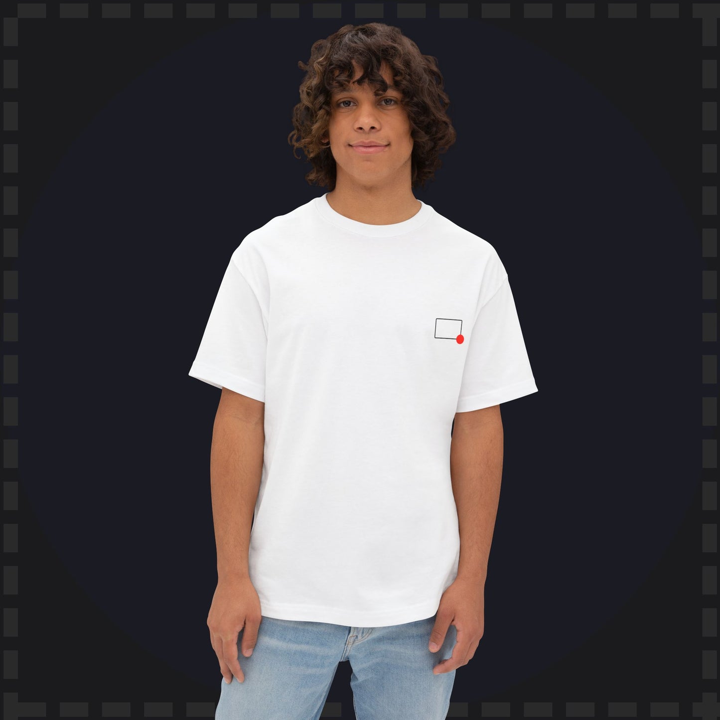 Rectangles Podcast Logo Oversize shirt