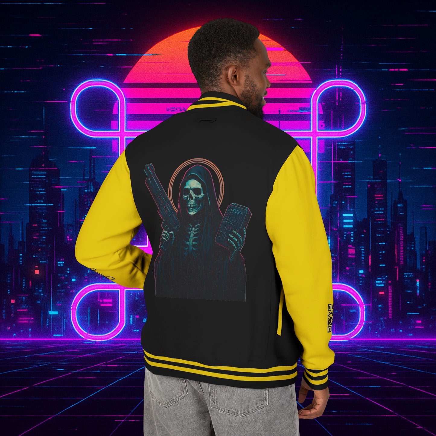 University of Santa Muerte Class of 2085 Unisex Letterman Jacket