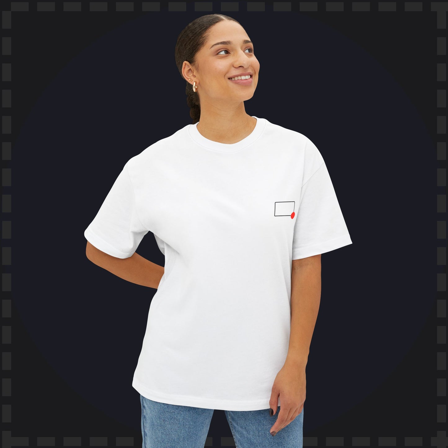 Rectangles Podcast Logo Oversize shirt