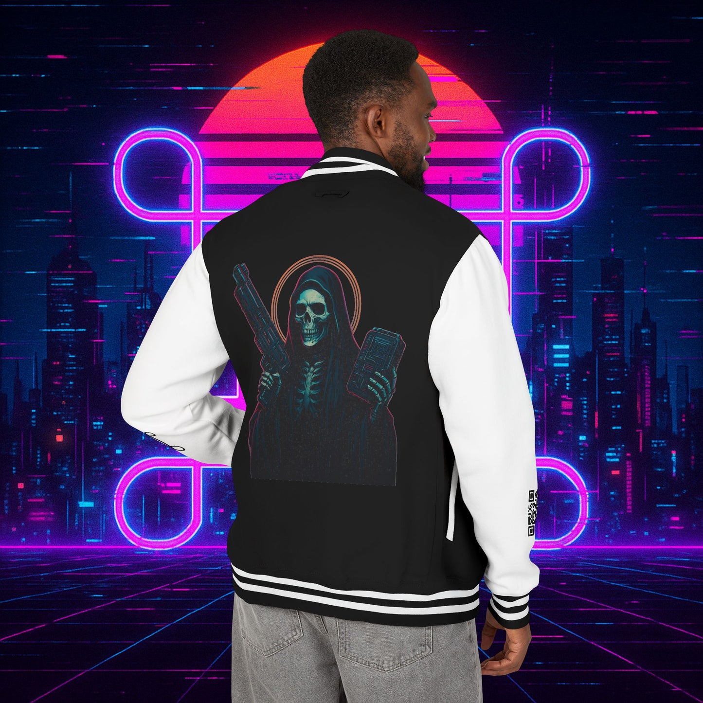 University of Santa Muerte Class of 2085 Unisex Letterman Jacket