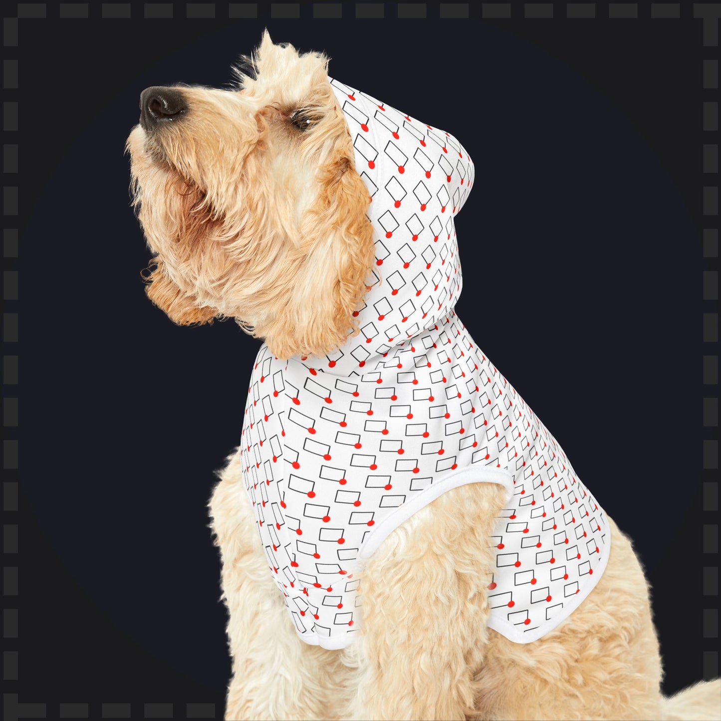 Rectangles Podcast Pet Hoodie