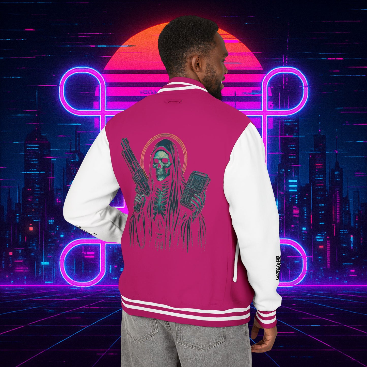 University of Santa Muerte Class of 2085 Unisex Letterman Jacket