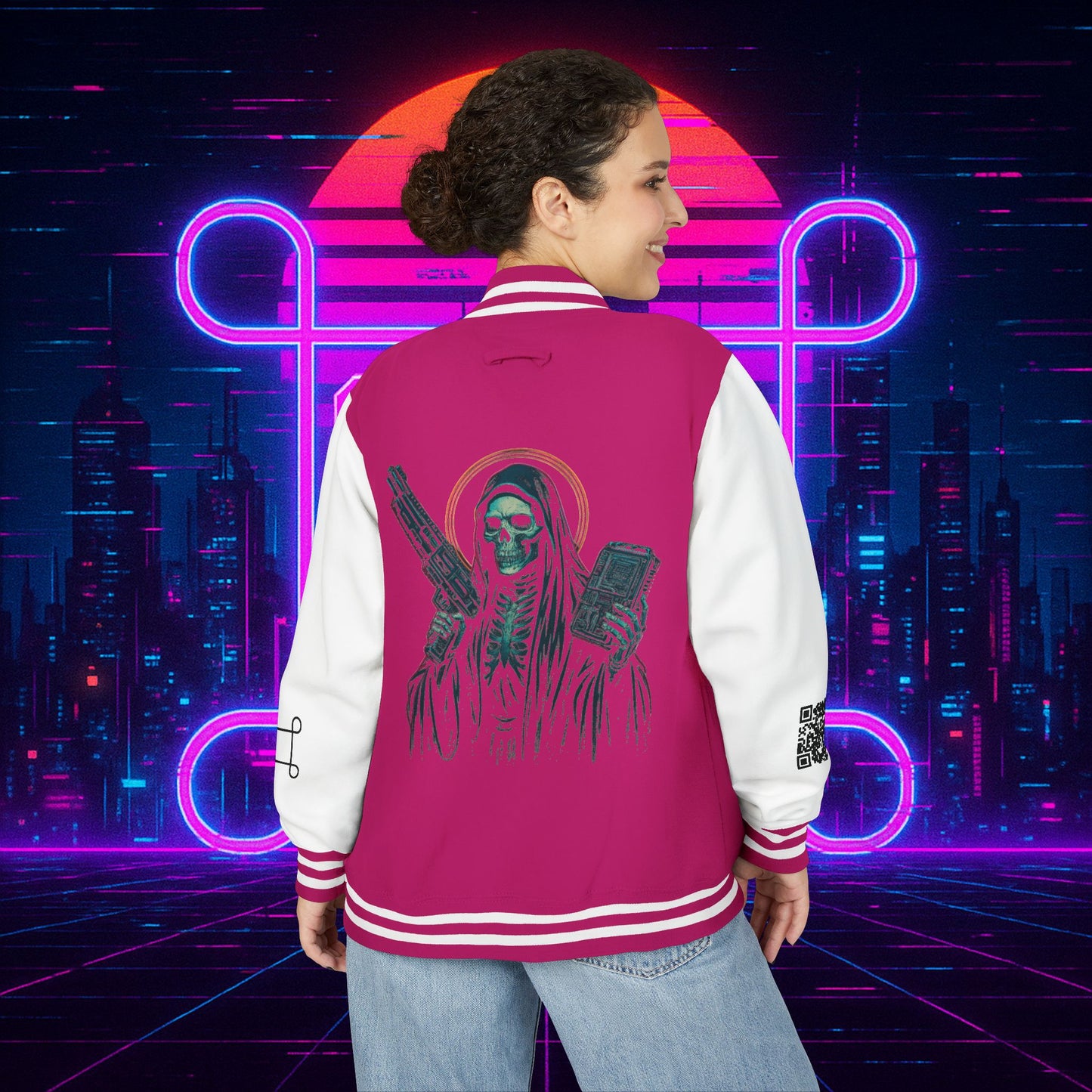 University of Santa Muerte Class of 2085 Unisex Letterman Jacket