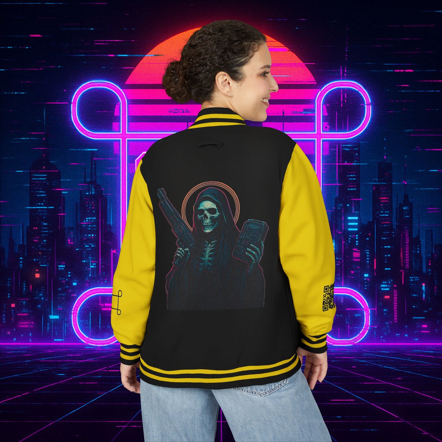 University of Santa Muerte Class of 2085 Unisex Letterman Jacket